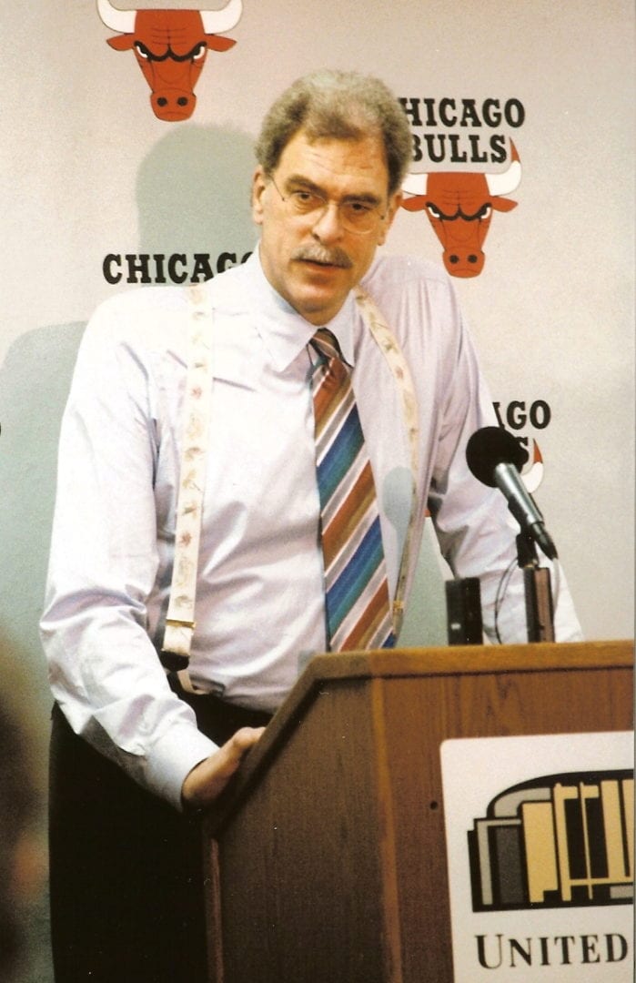 Phil Jackson during a post game conference