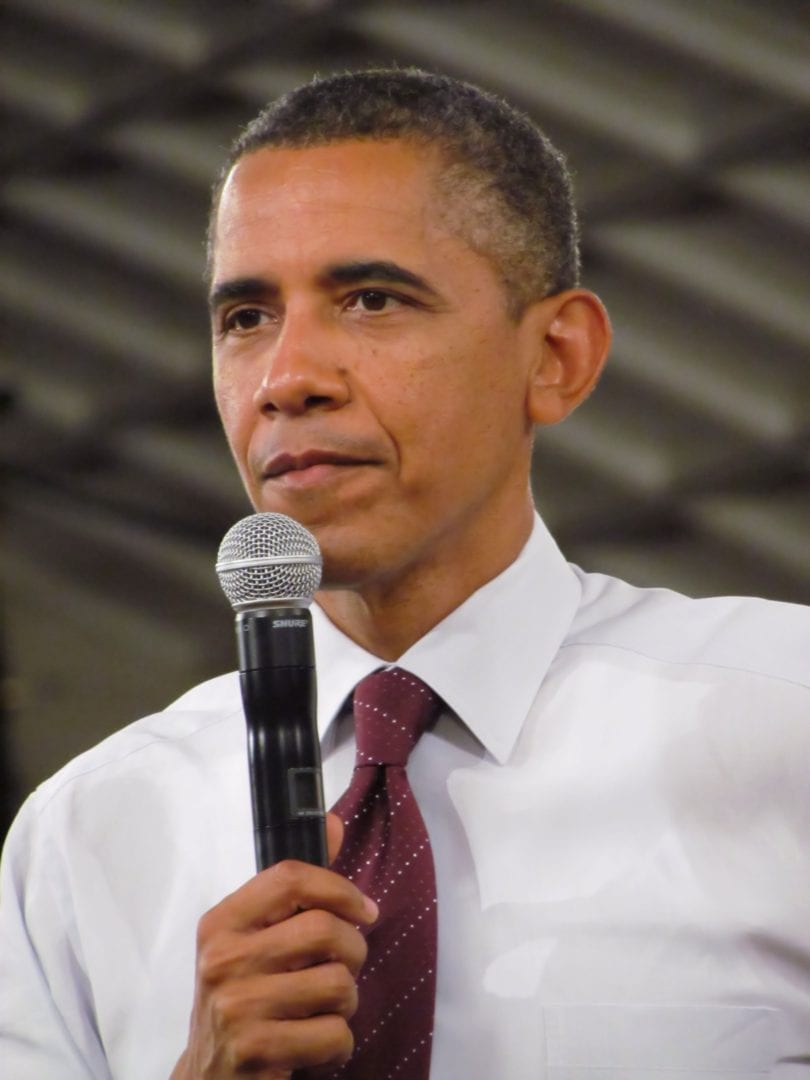 A portrait image of Barrack Obama