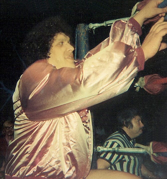 Andre The Giant entering the ring