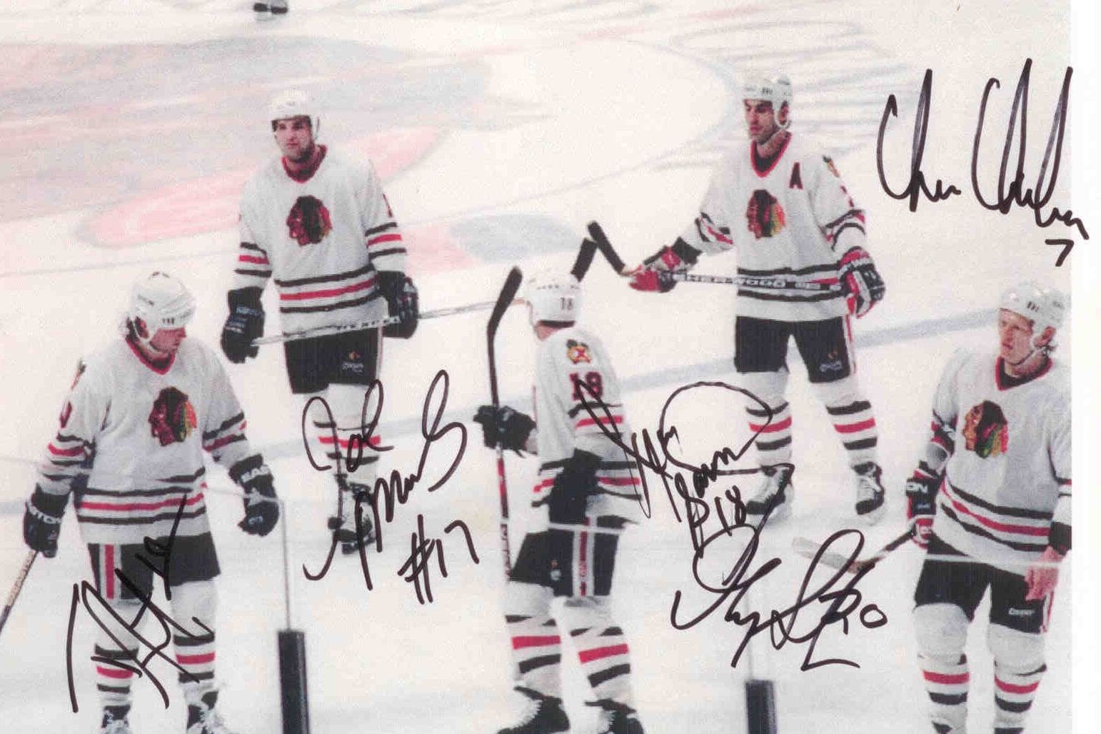 Autographs of ice hockey players
