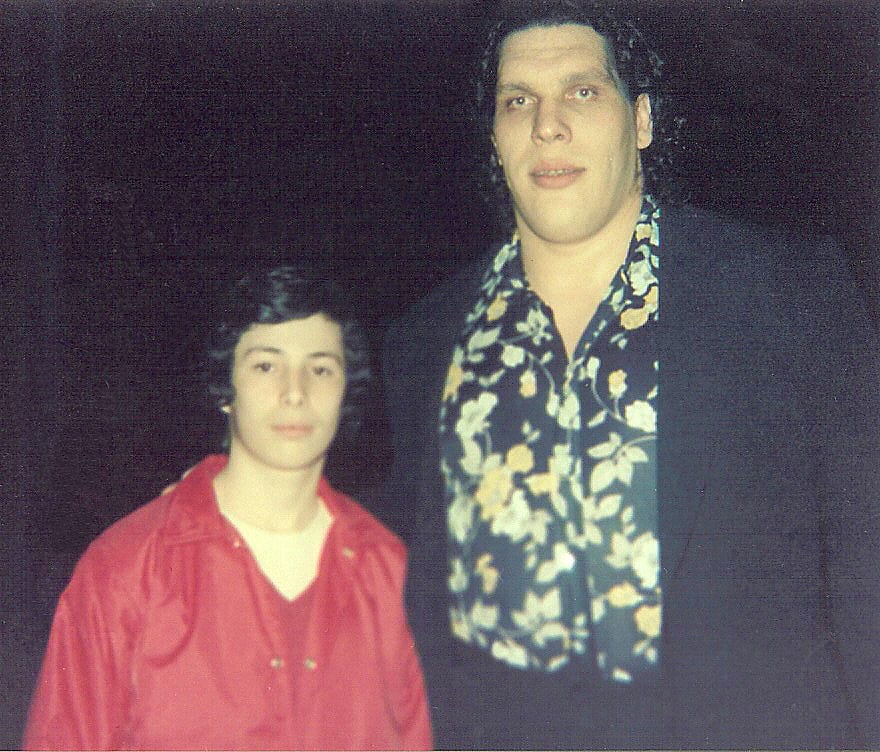 Andre The Giant with young Dave