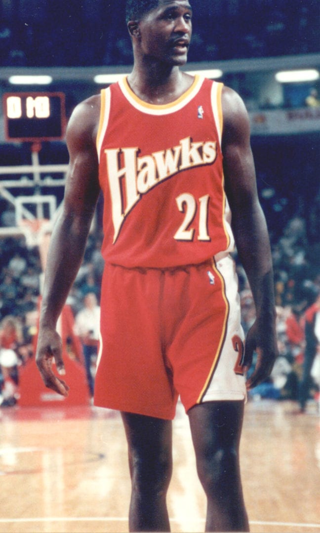 Dominique Wilkins at the end of the game